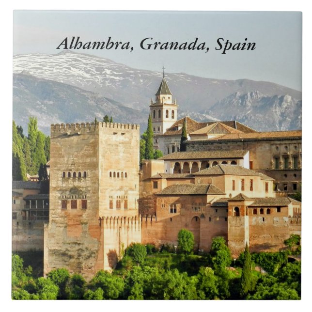 Carreau Alhambra, Grenade, Andalousie, Espagne (Devant)