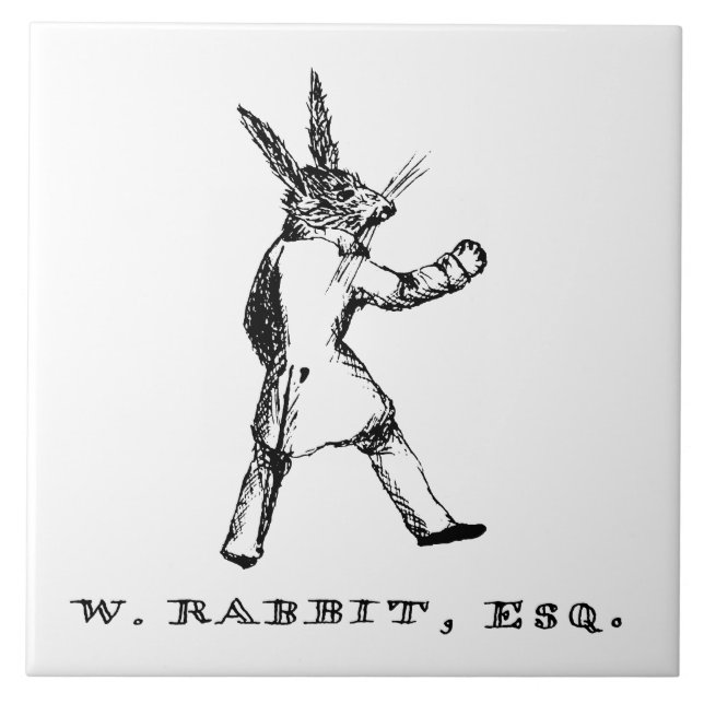 Carreau Alice au pays des merveilles - W. Rabbit Esq. (Devant)