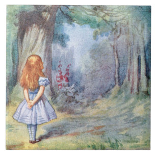 Carreau Alice dans la tuile ou le trépied d'art de Tennie