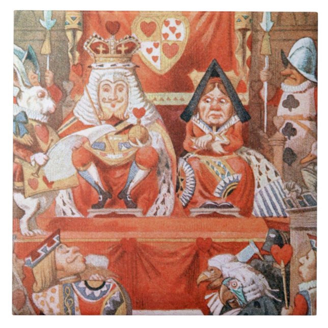 Carreau Alice dans le roi du pays des merveilles et la (Devant)