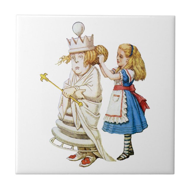 Carreau Alice et la reine blanche au pays des merveilles (Devant)