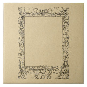 Carreau Alice personnalisable dans Wonderland Cadre Art Vi