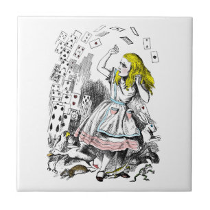Carreau Alice vintage dans la plate-forme du pays des