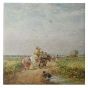 Carreau Allant à Hayfield, 1853 (huile sur le carton à