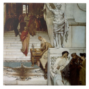 Carreau Alma-Tadema   une assistance chez Agrippa, 1875