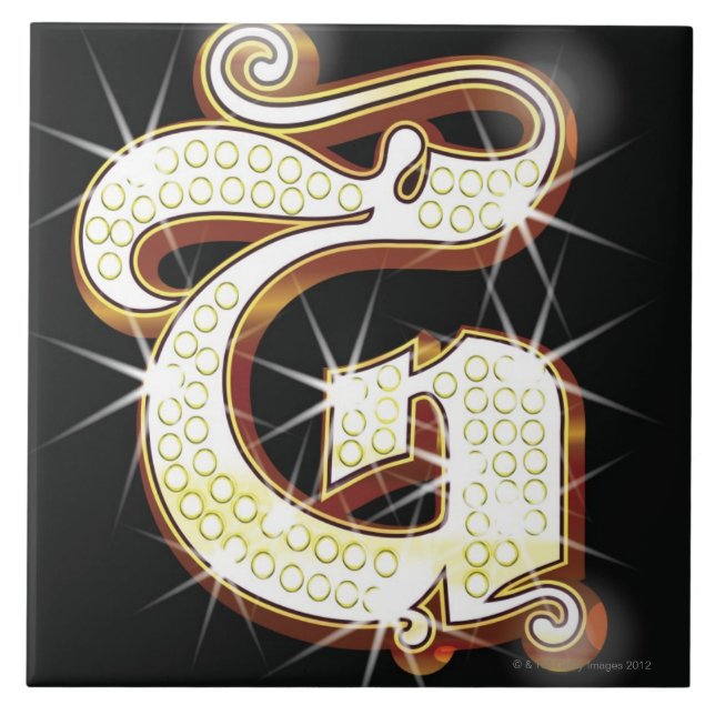 Carreau Alphabet G de Bling (Devant)