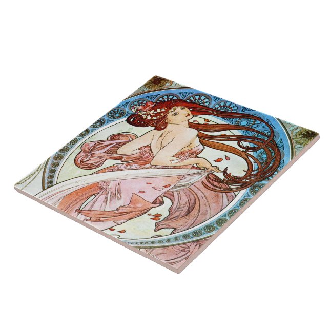 Carreau Alphonse Mucha Dance (Côté)