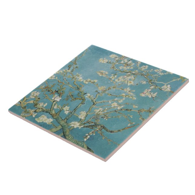 Carreau Amandiers en fleurs par Vincent Van Gogh (Côté)