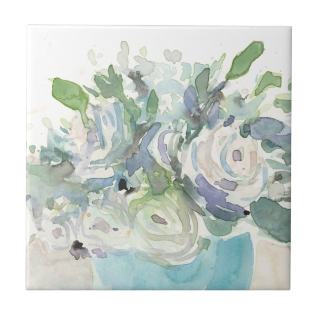 Carreau Aménagement de printemps - Bouquet d'aquarelle (Devant)