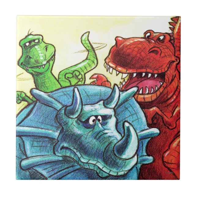 Carreau Amis Dinosaur (Devant)