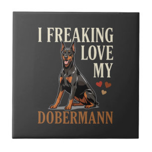 Carreau Amour de Dobermann Amateur de Chien