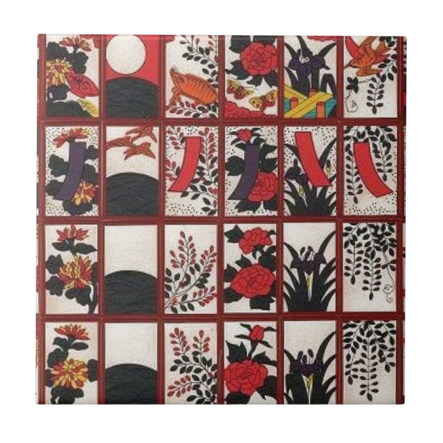Carreau Amour de Hanafuda (Devant)