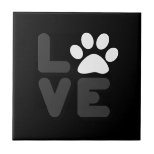 Carreau AMOUR - noir/Gry