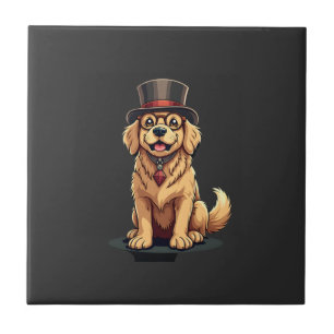 Carreau Amoureux du Golden Retriever Chien Golden Retrieve