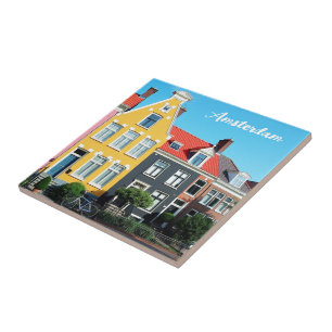 Carreau Amsterdam Hollande Maisons Voyage souvenir