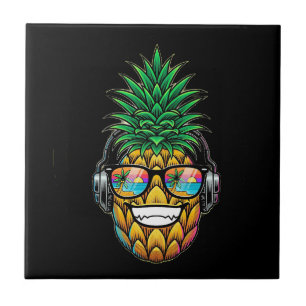 Carreau ananas avec lunettes