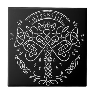 Carreau Ancien Viking Celtic Knotwork - Arbre de vie