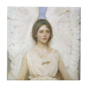 Carreau Ange par Abbott Thayer, Art fin victorien vintage