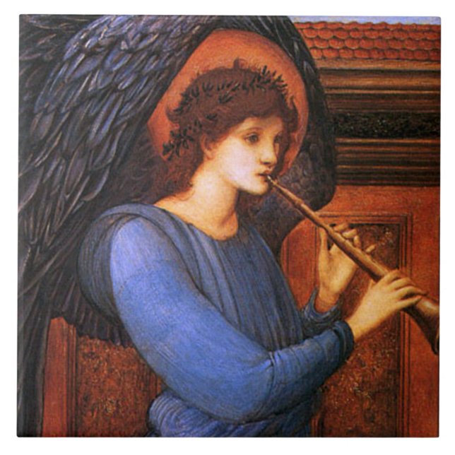 Carreau Angel Burne-Jones Carrelage d'art de Noël ou Trive (Devant)