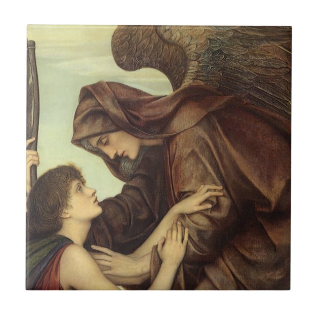 Carreau Angel de la mort par Evelyn De Morgan (Devant)