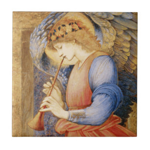 Carreau Angel Playing a Flageolet (par Edward Burne-Jones)