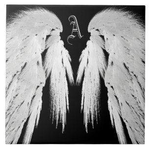Carreau ANGEL WINGS Black Custom Monogramme