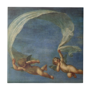 Carreau Angels Détail d'Adonis Dirigé par des Cupidons par