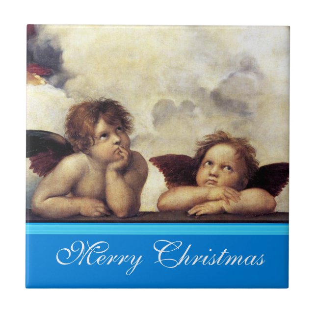 Carreau ANGES / Cherubs ailés, Raffaello Sanzio (Devant)