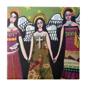 Carreau Anges mexicains par Heather Galler
