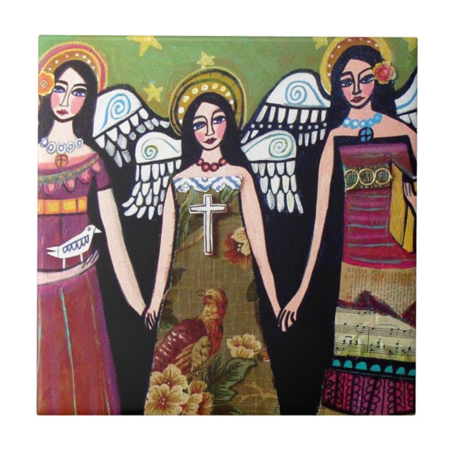 Carreau Anges mexicains par Heather Galler (Devant)