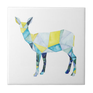 Carreau Animal de cerfs géométrique