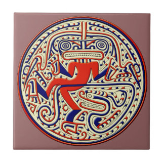 Carreau animal mythologique précolombien