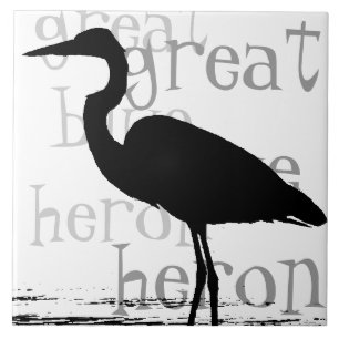 Carreau Animaux de faune d'oiseaux de héron