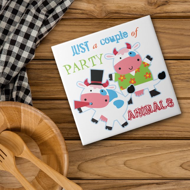 Carreau Animaux de la fête de la vache (Créateur téléchargé)