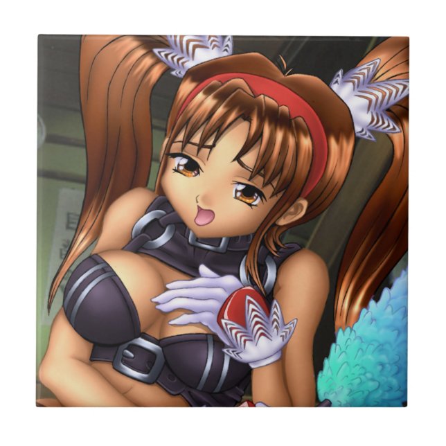 Carreau Anime Girl - Miel (Devant)