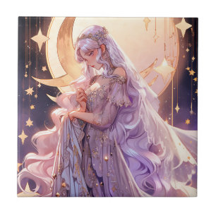 Carreau Anime Moon Princess Imaginaire Art