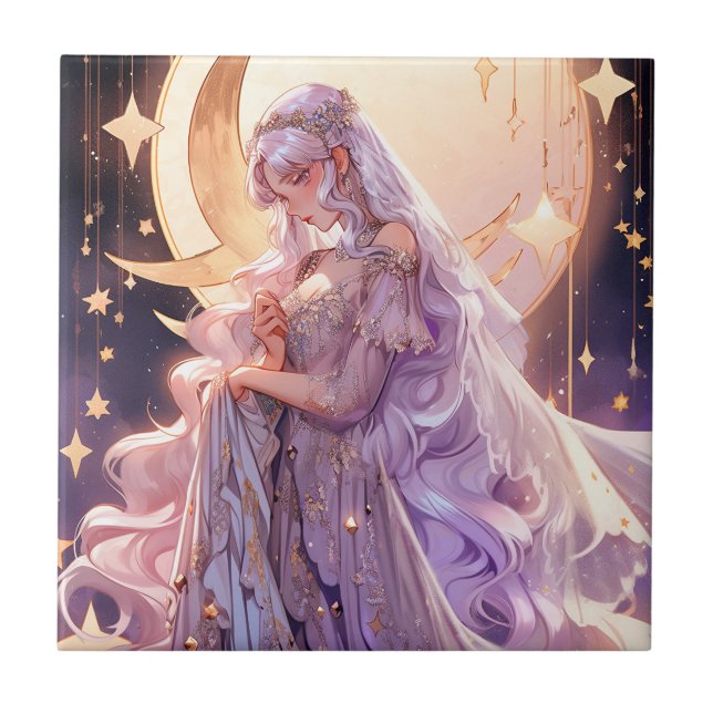 Carreau Anime Moon Princess Imaginaire Art (Devant)