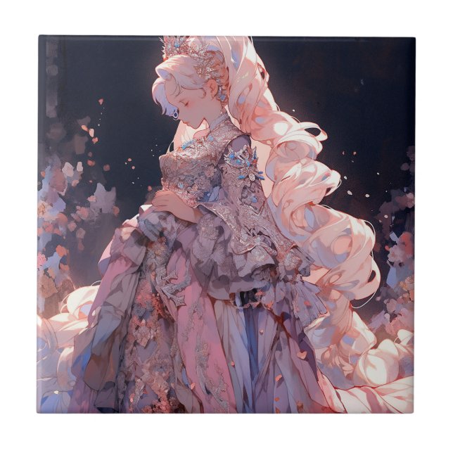 Carreau Anime Princess Imaginaire Art (Devant)