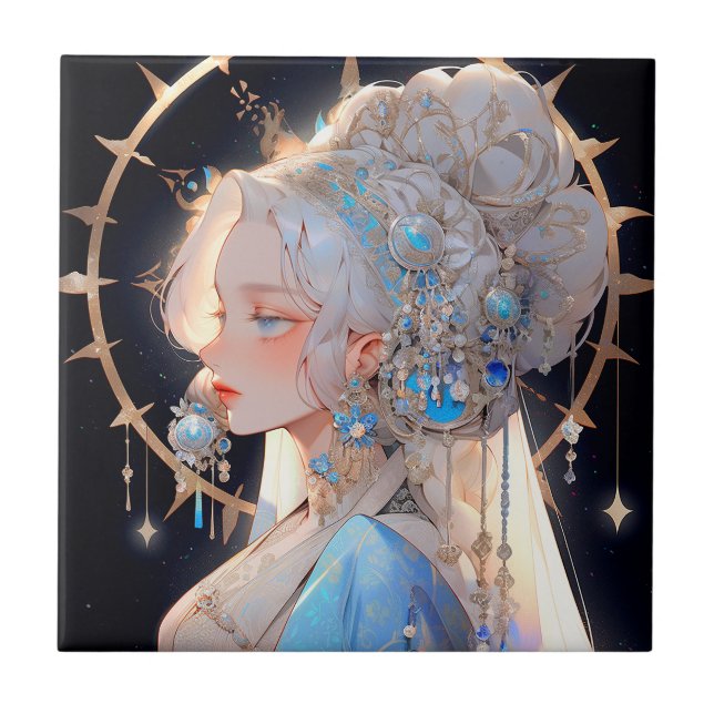 Carreau Anime Princess Imaginaire Art (Devant)