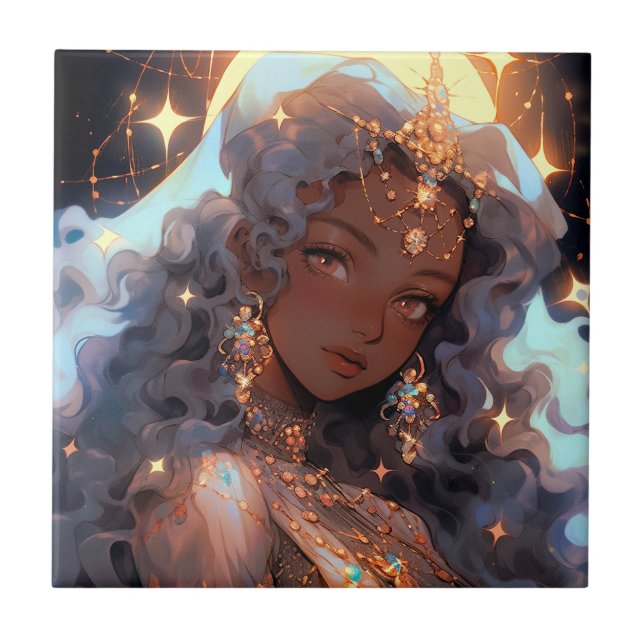 Carreau Anime Princess Imaginaire Art (Devant)