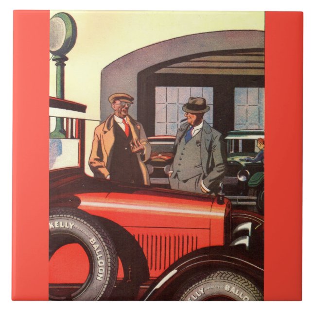 Carreau Annonce de pneus Kelly Springfields dans les année (Devant)