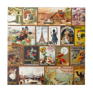 Carreau Annonces vintages de chocolat
