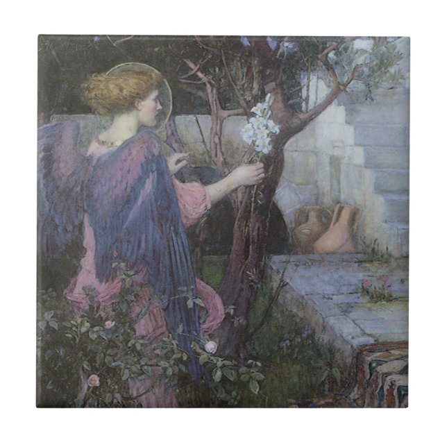 Carreau Annonciation de John William Waterhouse (Devant)