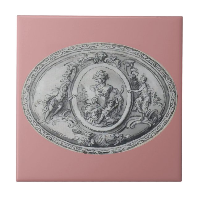 Carreau Antique Anges et dieux Art grec romain (Devant)