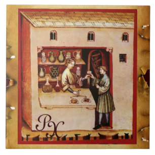 Carreau ANTIQUE PHARMACIE, Pharmacie, Monogramme