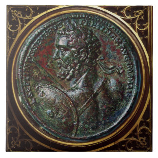 CARREAU ANTIQUE ROMAN BRONZE MEDALLION SEPTIMUS SEVERUS