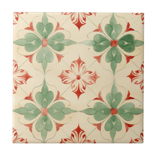 Carreau Antique Tile de Noël (Devant)