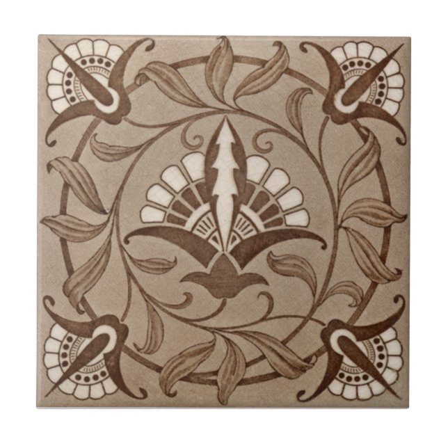 Carreau Antiquité Transferware de la reproduction VT0003 (Devant)