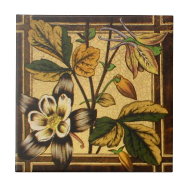 Carreau Antiquité Transferware de la reproduction VT0021 (Devant)