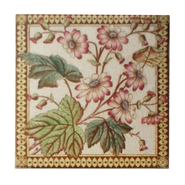 Carreau Antiquité Transferware de la reproduction VT0023 (Devant)